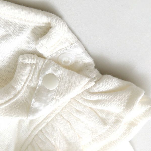 オーガニックコットン ベビー長袖フレアトップス