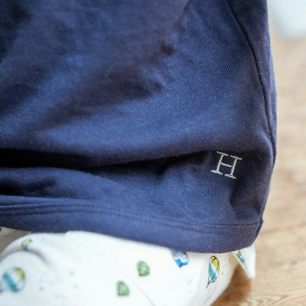 オーガニックコットン ベビー長袖ラウンドヘムトップス