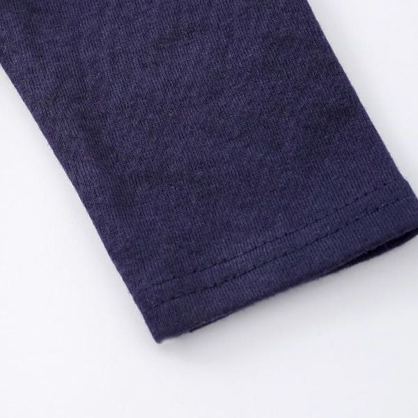 オーガニックコットン ベビー長袖ラウンドヘムトップス