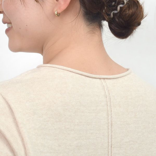 オーガニックコットン やわらか杢 無縫製クルーネック