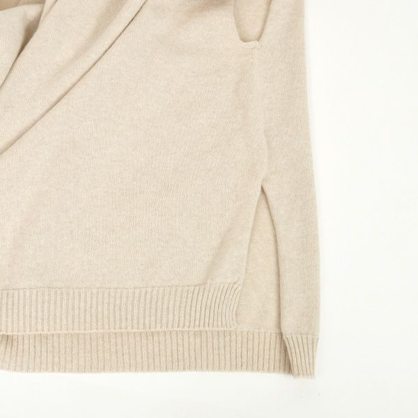 オーガニックコットン やわらか杢　無縫製ポンチョ風ベスト