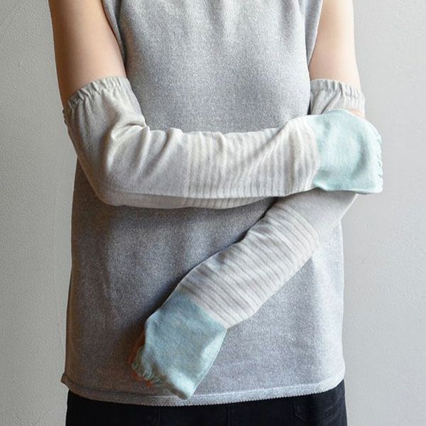 オーガニックコットン ふんわり日除けアームカバー