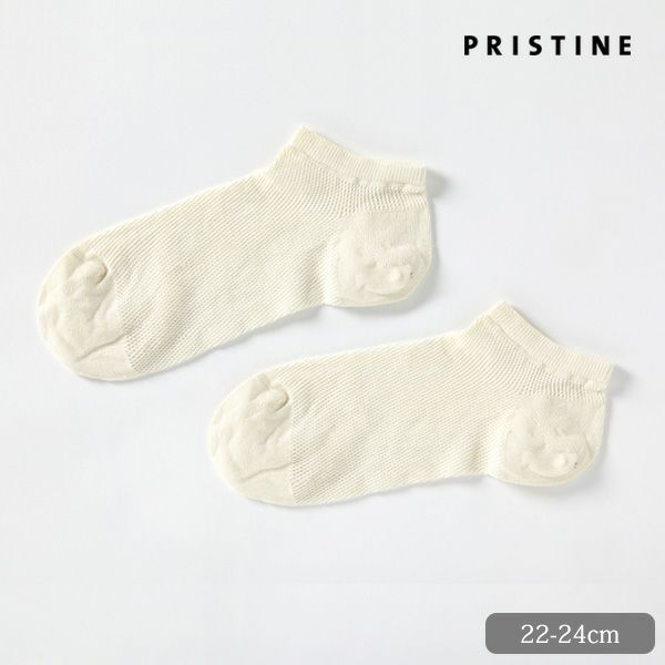 オーガニックコットン メッシュアンクルソックス