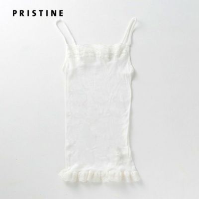 オーガニックコットン シルクレーステレコキャミソール ホワイト M