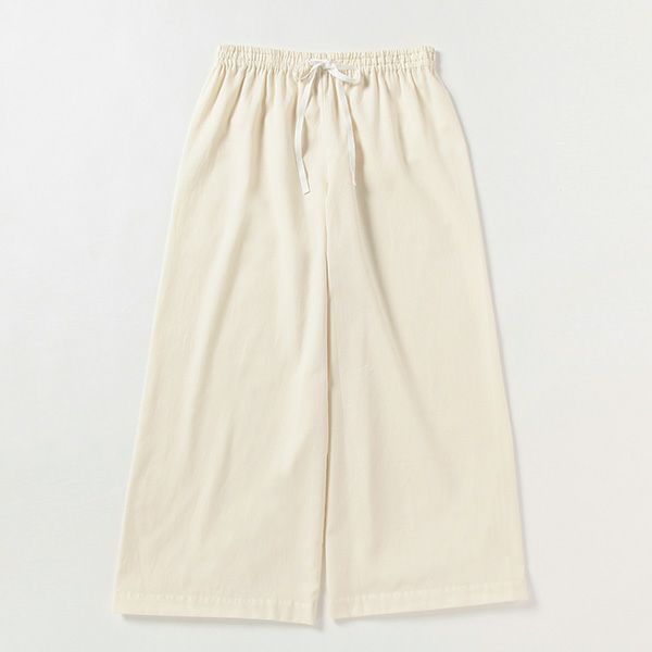 オーガニックコットン サテン前開きパジャマ ナチュラル M