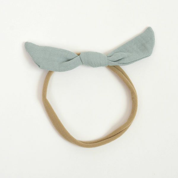 オーガニックコットン ベビーガーゼ結びヘアバンド