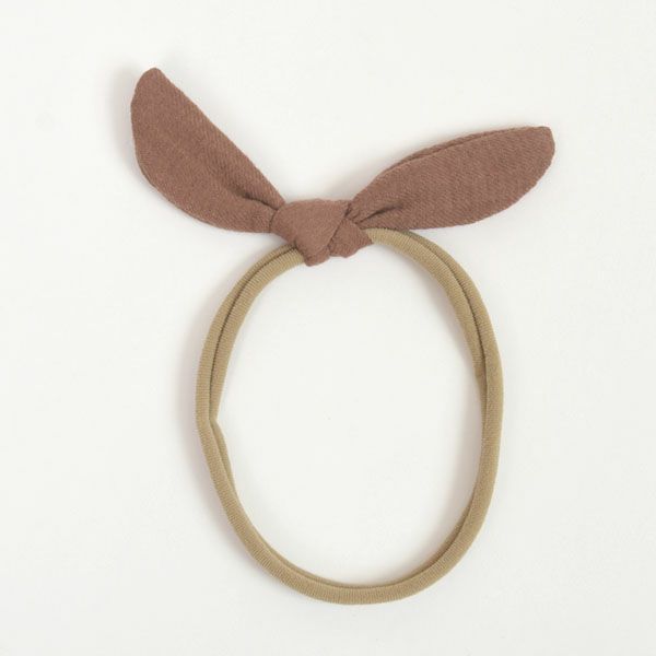 オーガニックコットン ベビーガーゼ結びヘアバンド