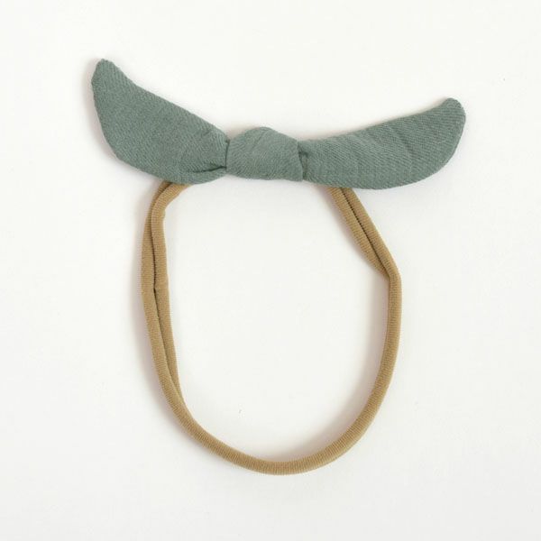 オーガニックコットン ベビーガーゼ結びヘアバンド