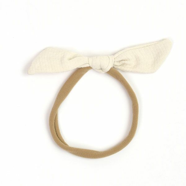 オーガニックコットン ベビーガーゼ結びヘアバンド