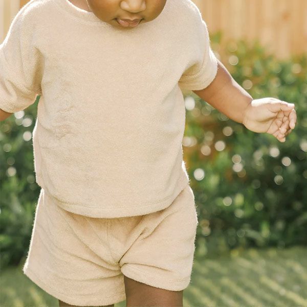 オーガニックコットン ベビーテリーＴシャツ＆ショーツ