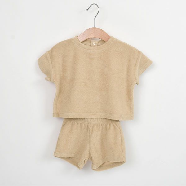 オーガニックコットン ベビーテリーＴシャツ＆ショーツ