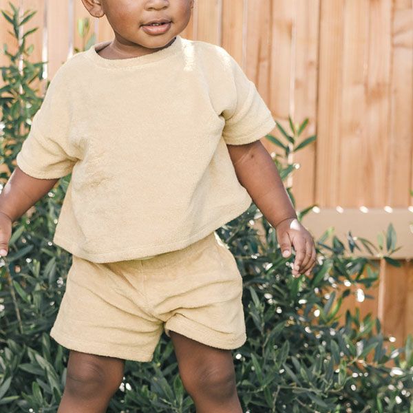 オーガニックコットン ベビーテリーＴシャツ＆ショーツ