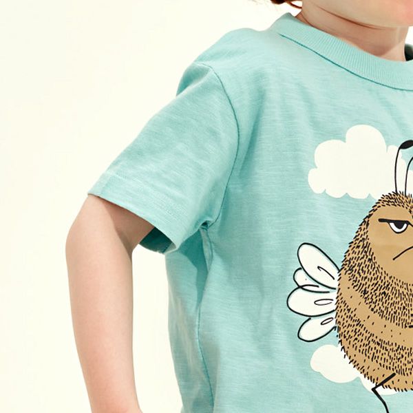 オーガニックコットン キッズＴシャツ Bumblebee