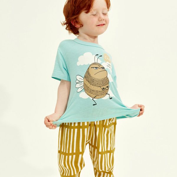 オーガニックコットン キッズＴシャツ Bumblebee