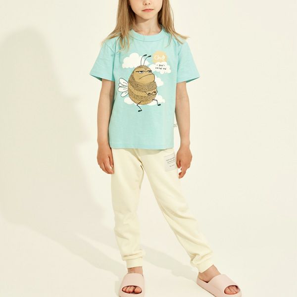 オーガニックコットン キッズＴシャツ Bumblebee