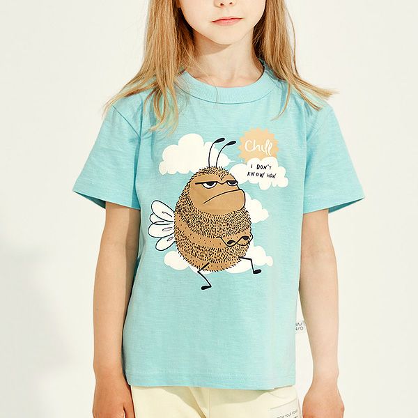 オーガニックコットン キッズＴシャツ Bumblebee
