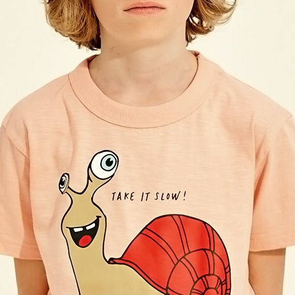 オーガニックコットン キッズＴシャツ Slower