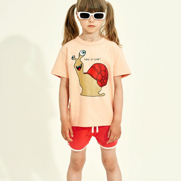 オーガニックコットン キッズＴシャツ Slower