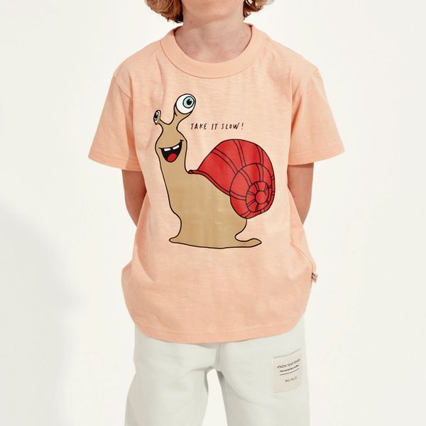 オーガニックコットン キッズＴシャツ Slower