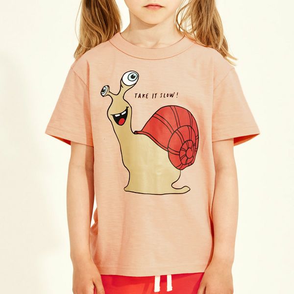オーガニックコットン キッズＴシャツ Slower