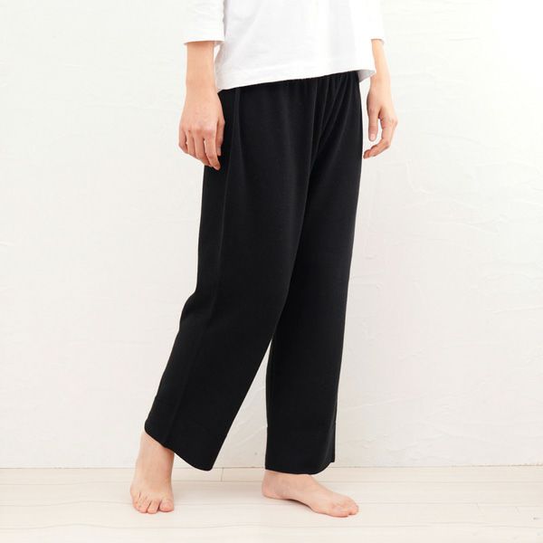 オーガニックコットン ニットワイドパンツ