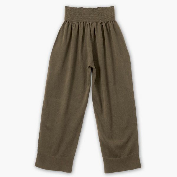 オーガニックコットン ニットワイドパンツ
