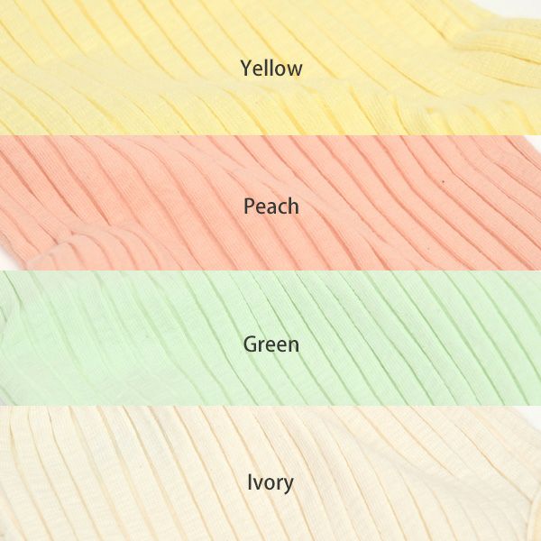 オーガニックコットン ベビーリブスラブラッフルボディスーツ(半袖)