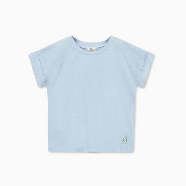 オーガニックコットン キッズスラブドロップショルダーＴシャツ(半袖)
