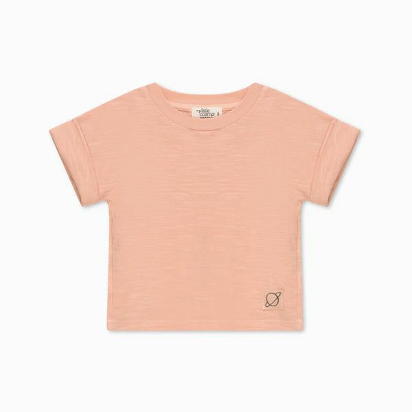 オーガニックコットン キッズスラブドロップショルダーＴシャツ(半袖)