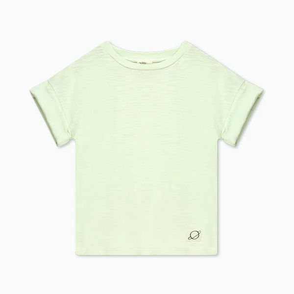 オーガニックコットン キッズスラブドロップショルダーＴシャツ(半袖)