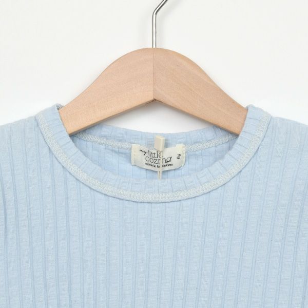 オーガニックコットン キッズリブスラブラッフルＴシャツ(半袖)