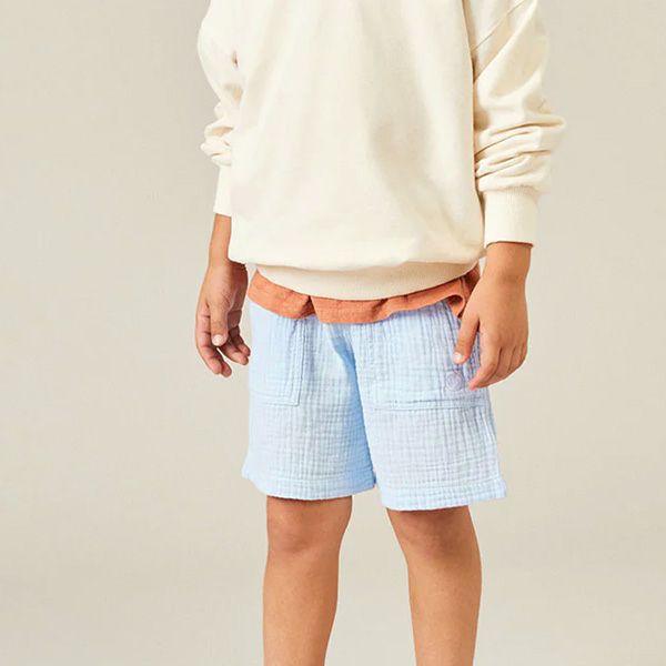 オーガニックコットン キッズガーゼバミューダショートパンツ