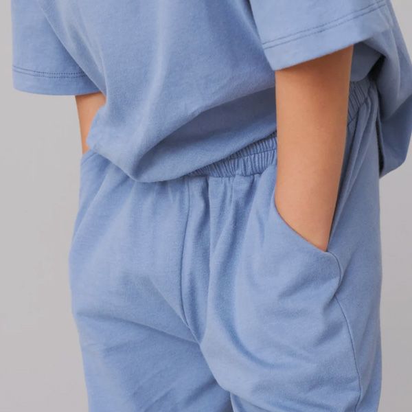 オーガニックコットン キッズテーパードパンツ