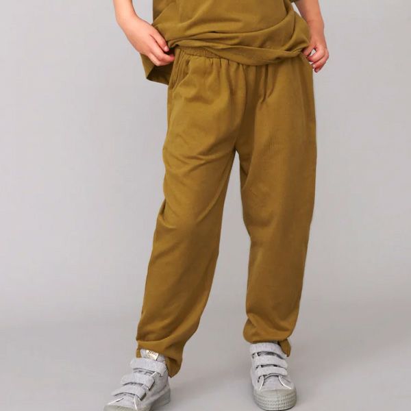 オーガニックコットン キッズテーパードパンツ