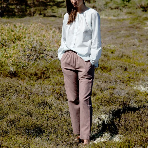 オーガニックコットン&ネトル ストレートパンツ