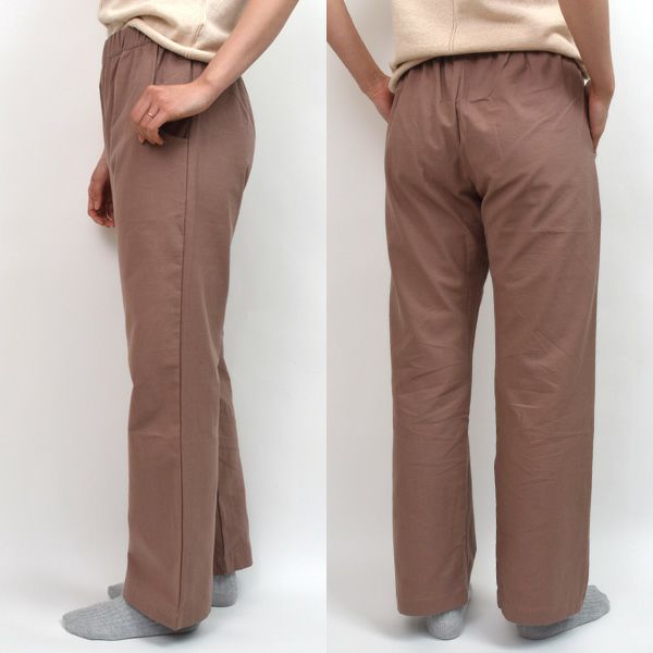 オーガニックコットン&ネトル ストレートパンツ