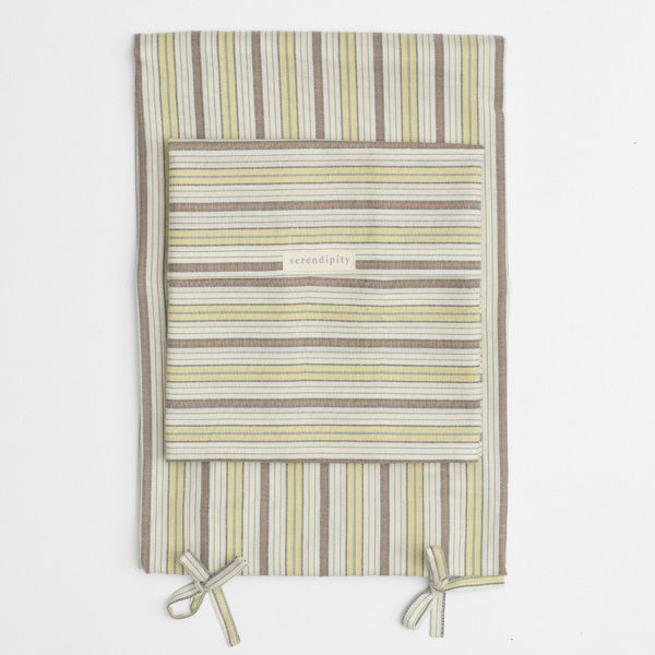 オーガニックコットン 掛け布団カバー&ピローケース MistyStripes