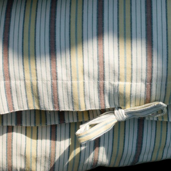 オーガニックコットン 掛け布団カバー&ピローケース MistyStripes