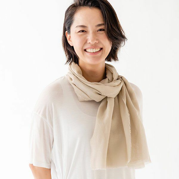 オーガニックコットン ガーゼマフラー36g