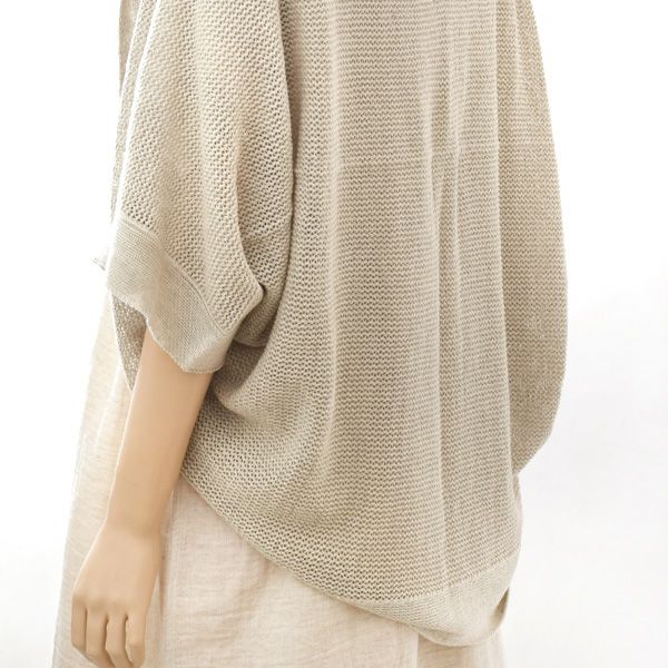 オーガニックコットン&リネン メッシュボレロ