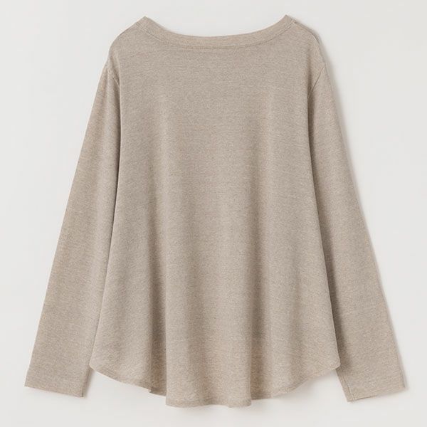 オーガニックコットン&リネン 天竺フレアプルオーバー