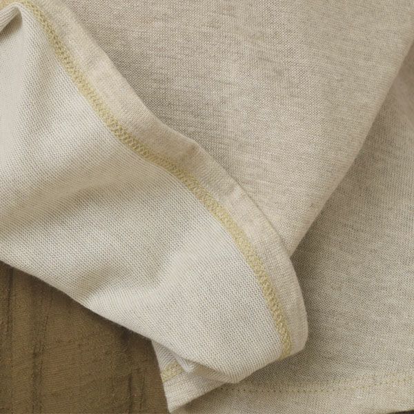 オーガニックコットン&リネン 天竺フレアプルオーバー