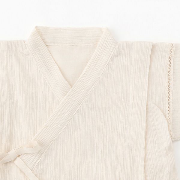 オーガニックコットン ベビー楊柳甚平