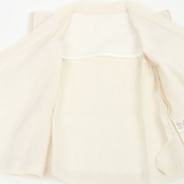オーガニックコットン ベビー楊柳フリル甚平