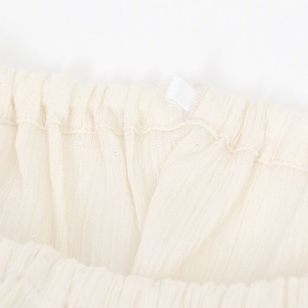 オーガニックコットン ベビー楊柳フリル甚平