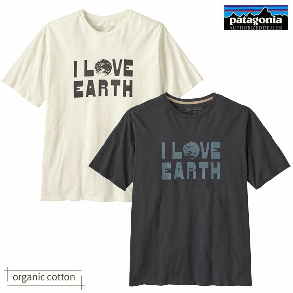 オーガニックコットン メンズ・アース・ラブ・Tシャツ