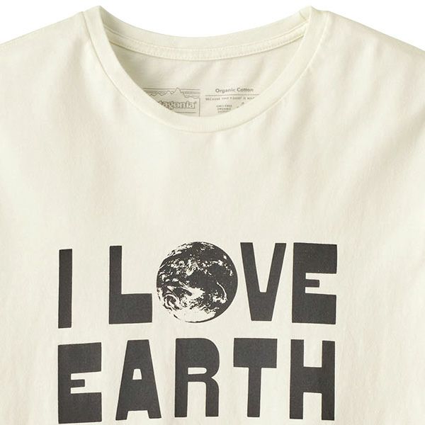 オーガニックコットン メンズ・アース・ラブ・Tシャツ