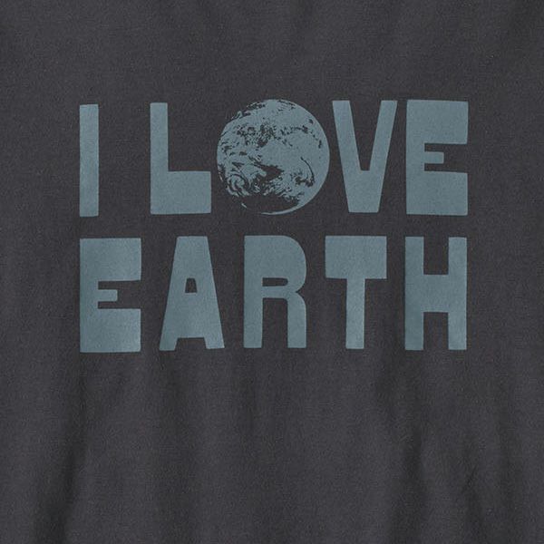 オーガニックコットン メンズ・アース・ラブ・Tシャツ