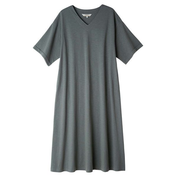 オーガニックコットン スラブ天竺ワンピース