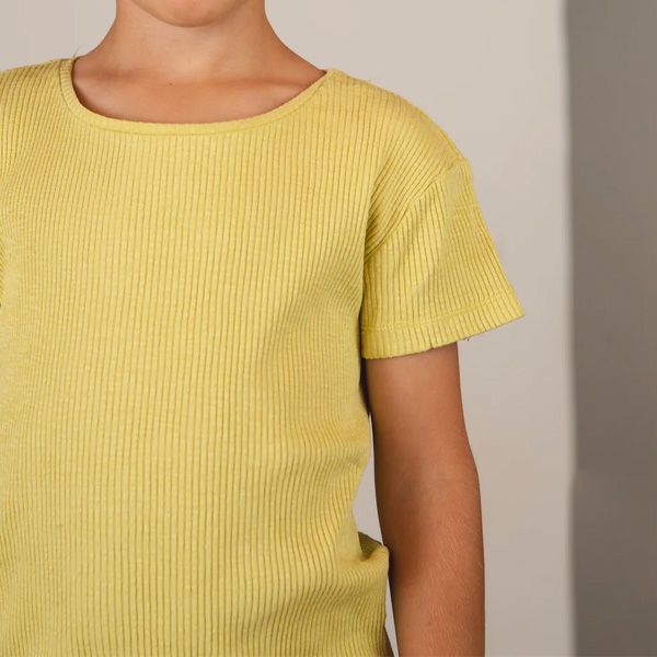 オーガニックコットン キッズリブＴシャツ(半袖)